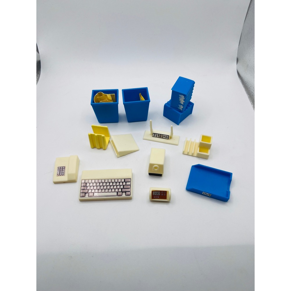 Barbie Accessories Office 1990 Arco Travel Agency Incomplete Lot Doll Playsets